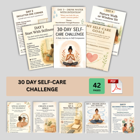 30-Day Self-Care Challenge Journal