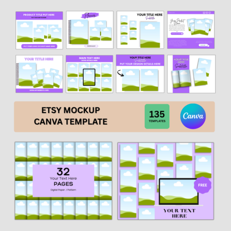 Etsy Mockup Canva Template