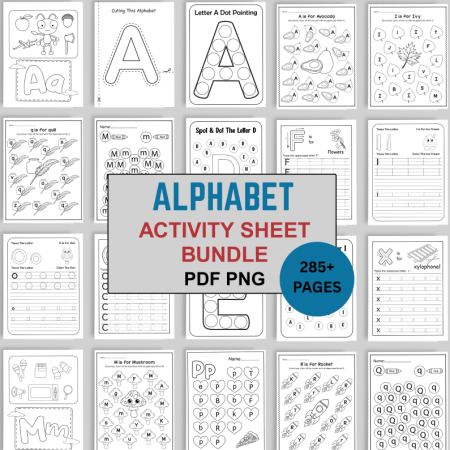 Learning the Alphabet Bundle Pack | Printable ABC Activities for Preschool & Kindergarten | Fun Alphabet Worksheets for Early Literacy Skills