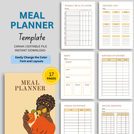Meal Planner Canva Template