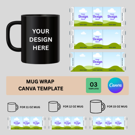 Mug Wrap Canva Template