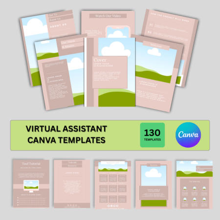 Virtual Assistant Canva Templates