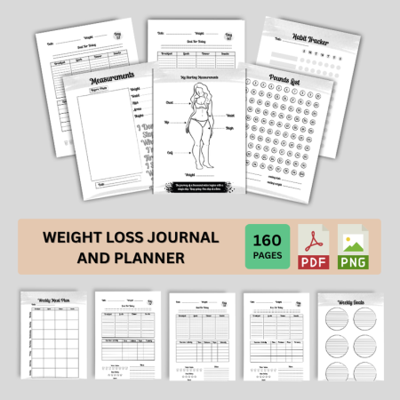 Weight Loss Journal and Planner